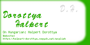 dorottya halpert business card